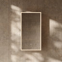 Lume Matte White LED Mirror Cabinet 400mm
