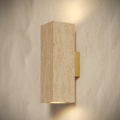 Lumina Travertine Wall Sconce Light 250mm