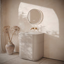 Cheval Velvet Beige Floorstanding Vanity Unit with Basin 800mm