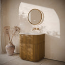 Cheval Honey Oak Floorstanding Vanity Unit with Basin 800mm