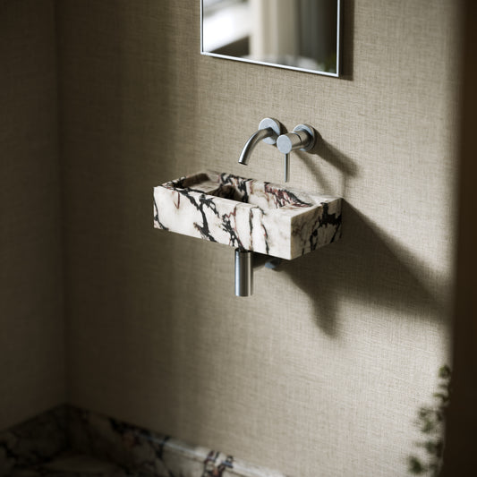 Artista Calacatta Viola Marble Wall Hung Basin