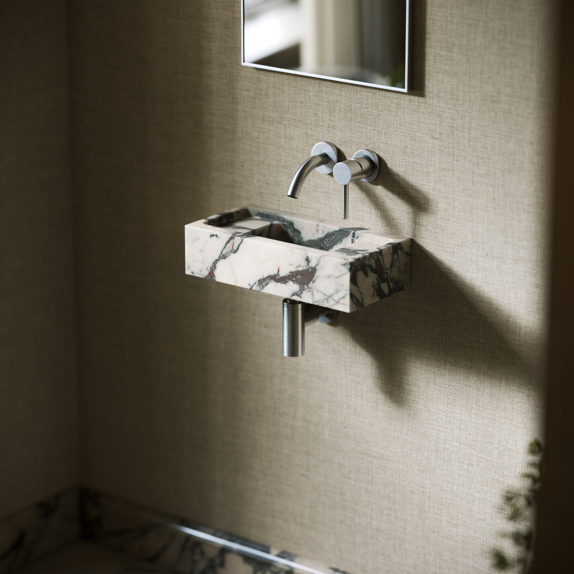 Artista Calacatta Viola Marble Wall Hung Basin 400 - 1200mm