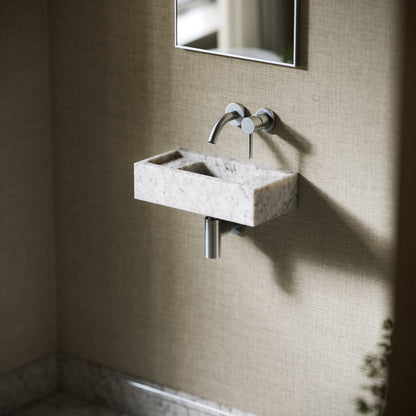 Artista Carrara Marble Wall Hung Basin 400 - 1200mm