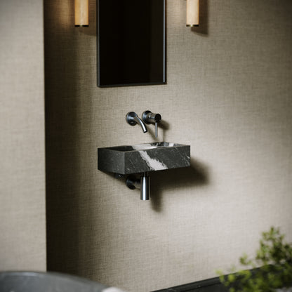 Artista Panda Marble Wall Hung Basin 400 - 1200mm