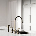 Asbury 4-Hole Traditional Kitchen Tap Brushed Bronze