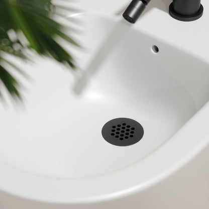 Luxe Matte Black Slotted Freeflow Bidet Waste
