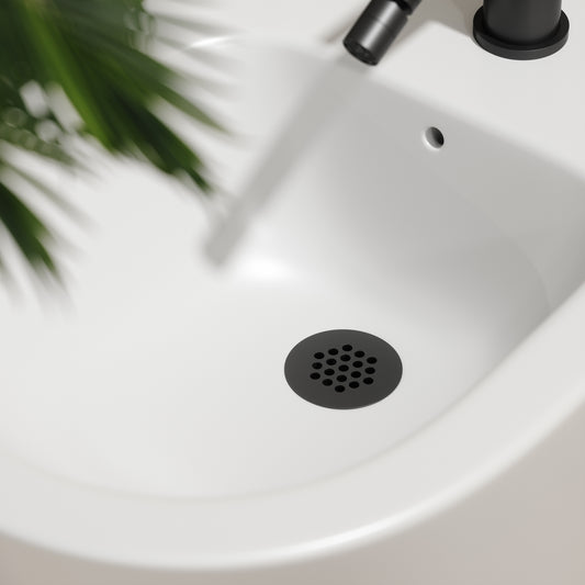 Luxe Matte Black Slotted Freeflow Bidet Waste