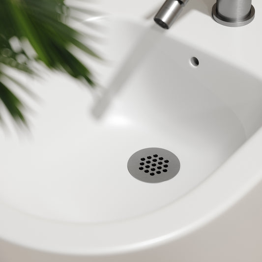 Luxe Brushed Stainless Slotted Freeflow Bidet Waste