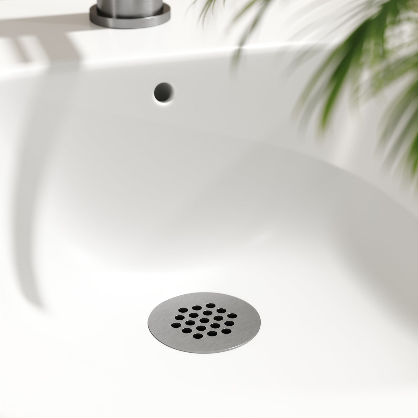 Luxe Brushed Stainless Slotted Freeflow Bidet Waste