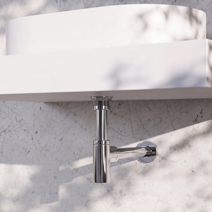 Luxe Chrome Round Bottle Trap
