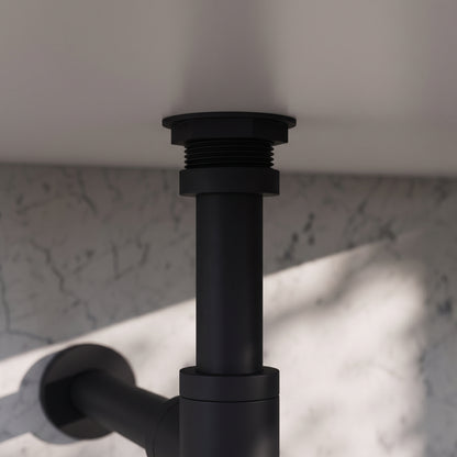 Luxe Matte Black Round Bottle Trap