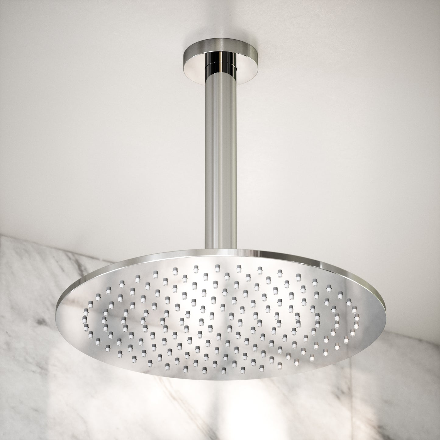 Luxe Chrome Ceiling Mount Shower Arm 200mm