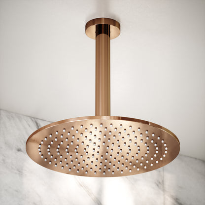 Ceiling Mount Shower Arm Rose Gold 200mm