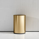 Lusso Cestino Brushed Gold 9 Litre Swing Lid Bin