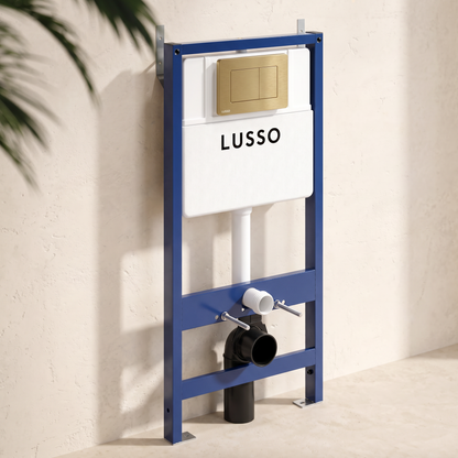 Senza Concealed Dual Flush Cistern & Frame with Flush Plate