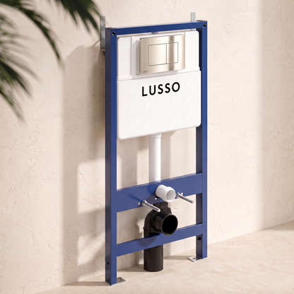 Senza Concealed Dual Flush Cistern & Frame with Flush Plate