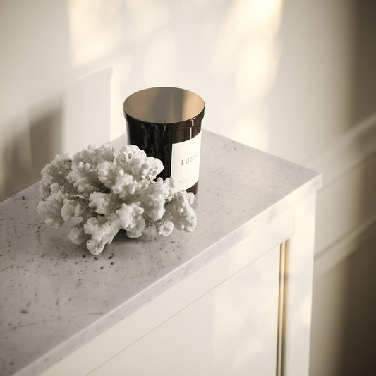 Berkeley Traditional Back to Wall Rimless Toilet with Concealed Cistern, Velvet Cream Claridge Housing and Brushed Gold Flush Plate