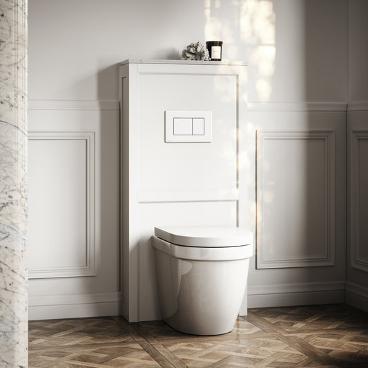 Claridge Matte White WC Cistern Housing