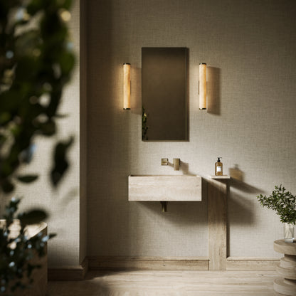Colonna Travertine Stone Pedestal Shelf