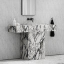 Concerto Arabescato Marble Pedestal Basin 1200mm