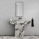 Concerto Calacatta Viola Marble Pedestal Basin 1200mm