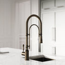 Claridge Brushed Bronze Traditional Pull Out Kitchen Tap