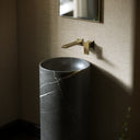 Designo Pietra Grey Marble Pedestal Basin 400mm