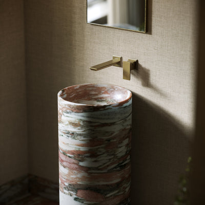 Designo Rosa Norwegian Marble Pedestal Basin 400mm