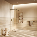 Designo Aged Bronze Shower Screen - All Sizes
