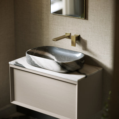 Designo Panda Marble Countertop Basin 550mm