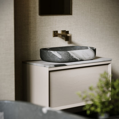 Designo Panda Marble Countertop Basin 550mm