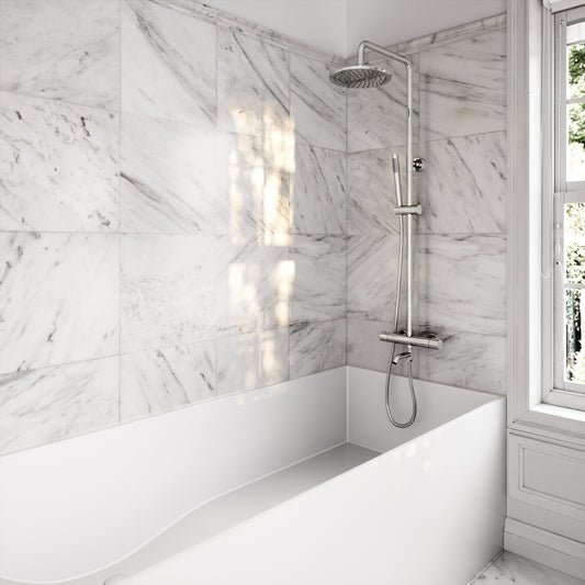 Elegance Chrome Exposed Thermostatic 3 Way Shower