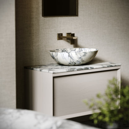 Elegance Arabescato Marble Countertop Basin 500mm