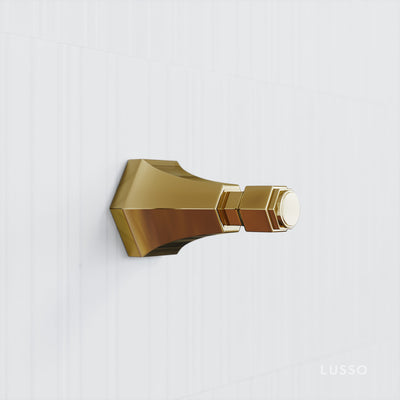 Eton Polished Brass Robe Towel Hook