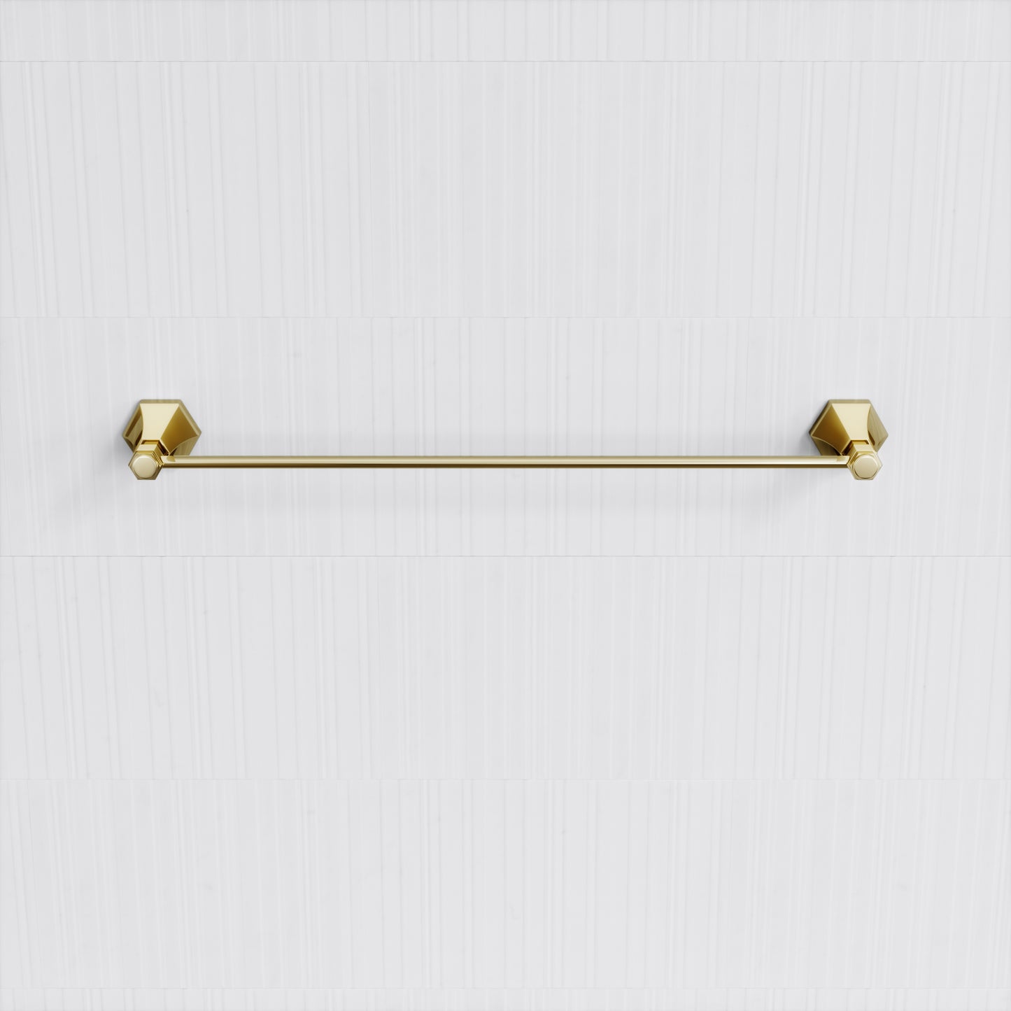 Eton Polished Brass Towel Bar Rail 600mm