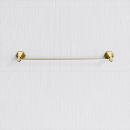 Eton Polished Brass Towel Bar Rail 600mm