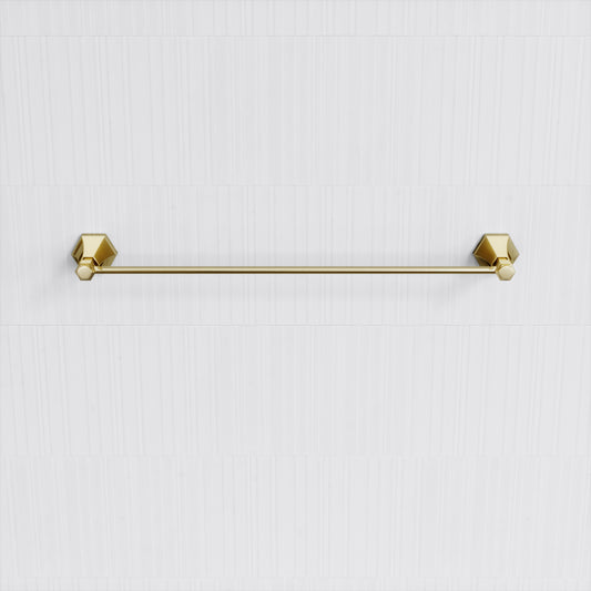 Eton Polished Brass Towel Bar Rail 600mm