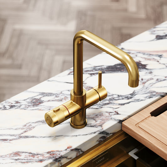 Filtrata 101 Brushed Gold 4 in 1 Boiling Water Kitchen Tap