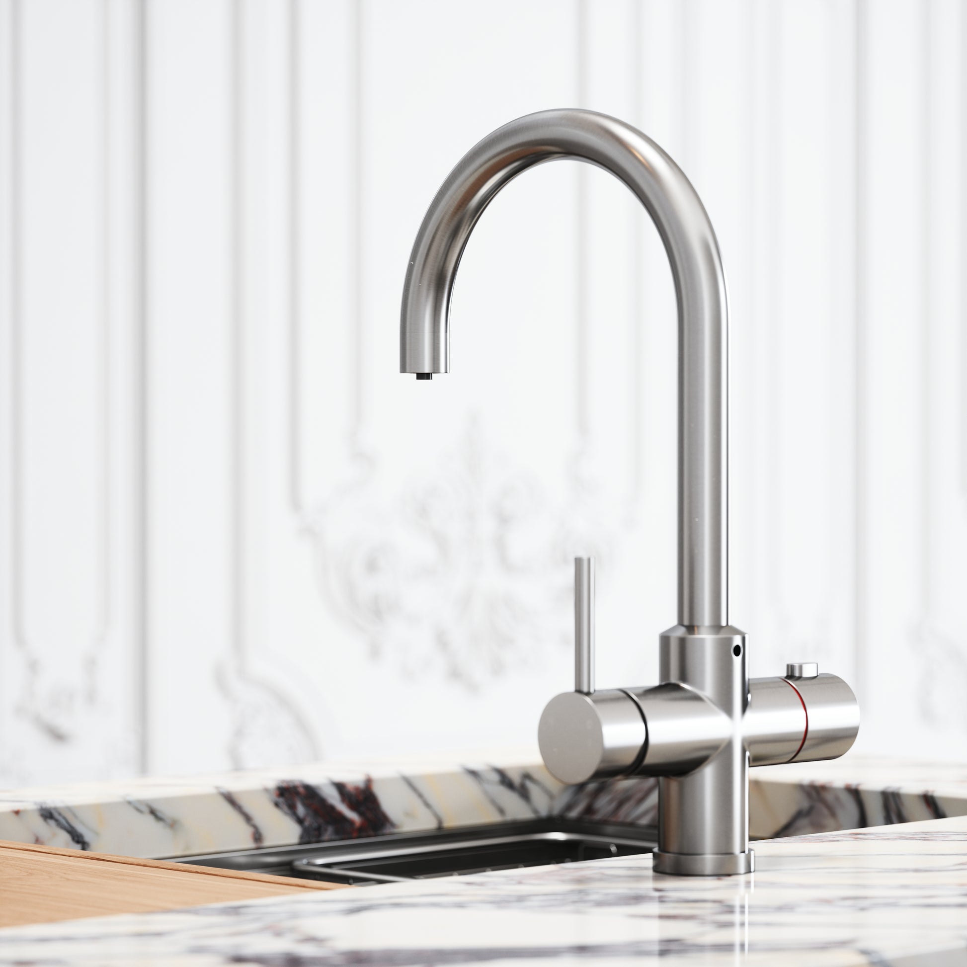 Filtrata Brushed Nickel 4 in 1 Boiling Water Tap
