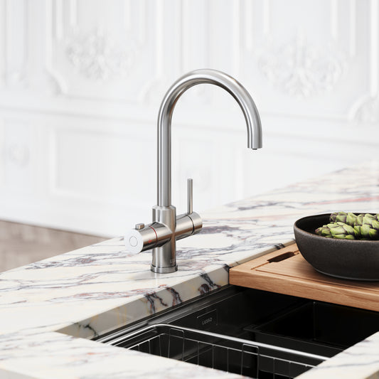 Filtrata Brushed Nickel 4 in 1 Boiling Water Tap