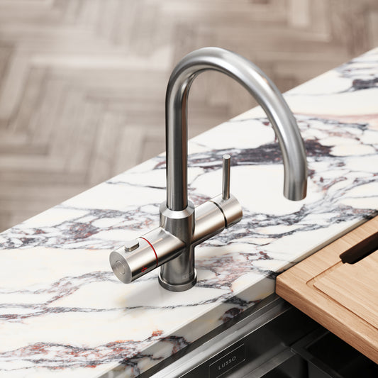 Filtrata Brushed Nickel 4 in 1 Boiling Water Tap