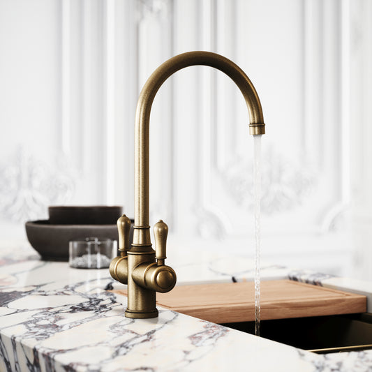 Filtrata Clarence Aged Bronze 4 in 1 Traditional Boiling Water Tap