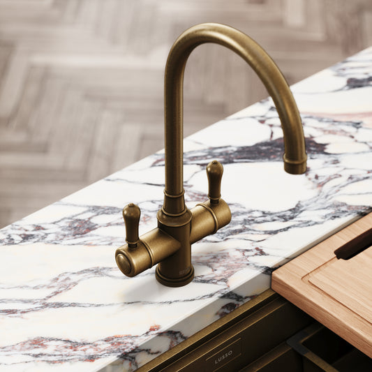 Filtrata Clarence Aged Bronze 4 in 1 Traditional Boiling Water Tap