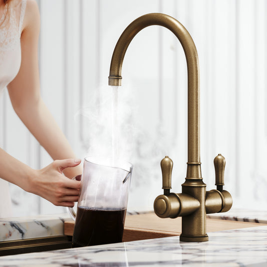 Filtrata Clarence Aged Bronze 4 in 1 Traditional Boiling Water Tap