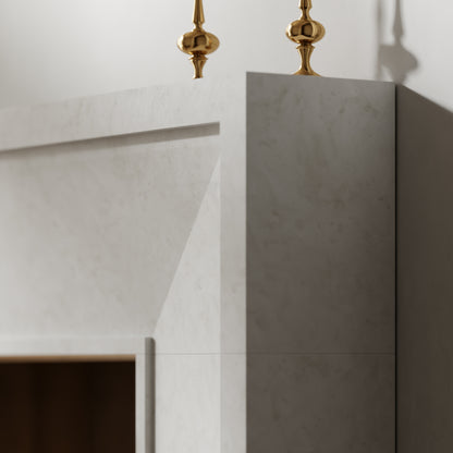 Beaumont Beige Limestone Honed Marble Fireplace 1600mm