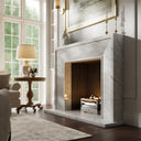 Beaumont Carrara Honed Marble Fireplace 1600mm