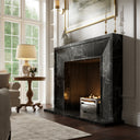 Beaumont Nero Marquina Honed Marble Fireplace 1600mm