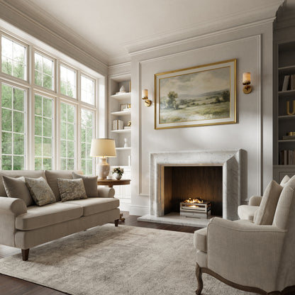 Carmina Carrara Honed Marble Fireplace 1500mm