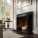 Carmina Nero Marquina Honed Marble Fireplace 1500mm