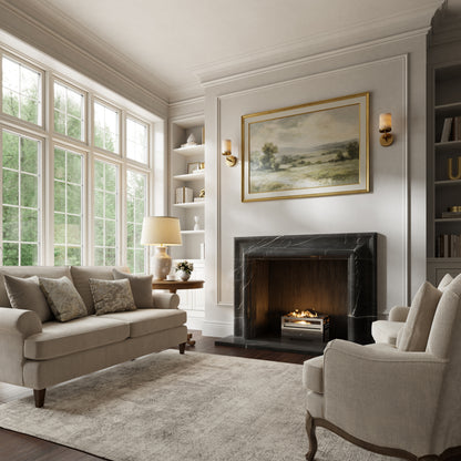 Carmina Pietra Grey Honed Marble Fireplace 1500mm